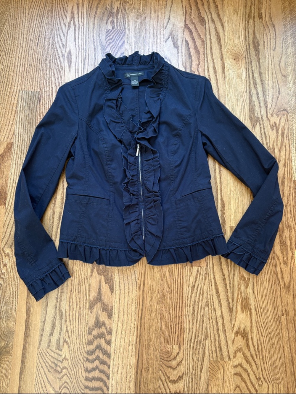 INC Ruffle-Front Jacket